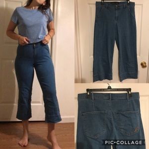 Kick Flare High Waisted Capri Jeans